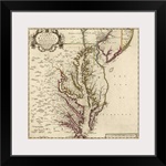 A New Map of Virginia, Maryland, And Parts of Pennsylvania and New Jersey, 1719