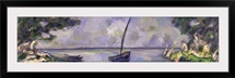 Boat and Bathers (oil on canvas)