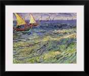 Seascape at Saintes Maries (View of Mediterranean) 1888 (oil on canvas)
