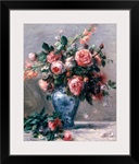 Vase of Roses (oil on canvas)