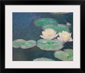 Waterlilies, Evening; detail (oil on canvas) (see also 154665)