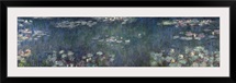 Waterlilies: Green Reflections, 1914 18 (left and right section) (oil on canvas)