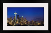 Image of Seattle Skyline in morning hours.