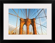 USA, New York State, New York City, Span of Brooklyn Bridge