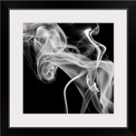 Black Smoke Abstract Square