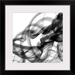 White Smoke Abstract Square