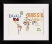 World Map in Words 2