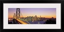 California, San Francisco, Bay Bridge, night