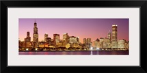 Dusk Skyline Chicago IL