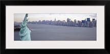 New York City with Statue of Liberty NY