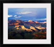 View of Grand Canyon from Shoshone Point, storm cloud shadows, south rim, Grand Canyon National Park, Arizona