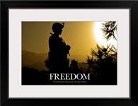 Military Motivational Poster: Freedom