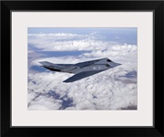An F-117 Nighthawk stealth fighter in flight over New Mexico