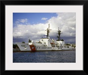 United States Coast Guard Cutter Rush docked in Pearl Harbor Hawaii