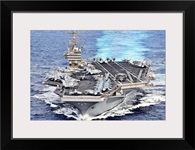 USS Abraham Lincoln transits the Pacific Ocean