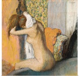After the Bath, Woman Drying her Neck, 1898 (pastel on mounted paper)