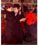 At the Moulin Rouge: The Two Waltzers, 1892 (board)