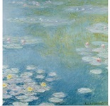 Nympheas at Giverny, 1908 (oil on canvas)