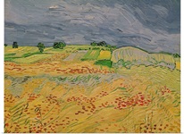 Plain at Auvers, 1890 (oil on canvas)