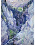 Ravine at Pians, 1921 (oil on canvas)