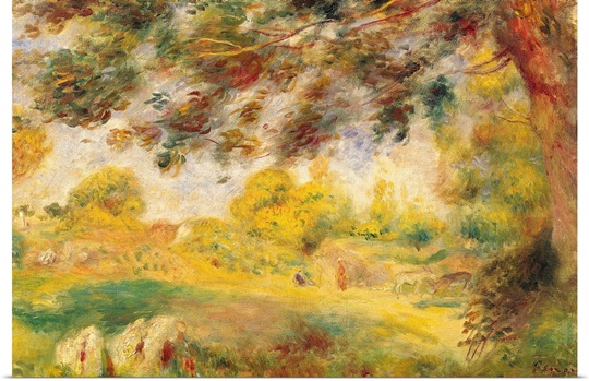 Spring Landscape (oil on canvas)