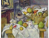 Still life with basket, 1888 90 (oil on canvas)