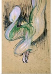 Study for Loie Fuller (1862 1928) at the Folies Bergeres, 1893 (oil on cardboard)