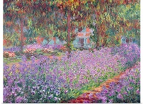 The Artists Garden at Giverny, 1900 (oil on canvas)
