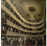 The Auditorium of the Old Castle Theatre, 1888 (oil on canvas)
