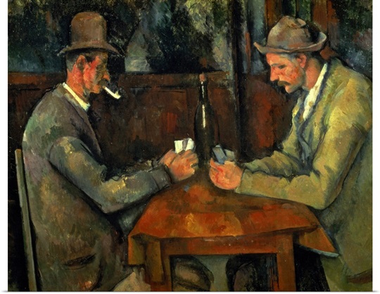 The Card Players, 1890 95 (oil on canvas)