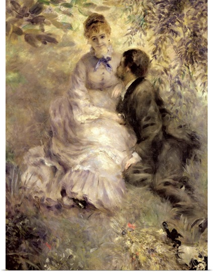 The Lovers, c.1875 (oil on canvas)