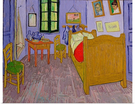 Van Goghs Bedroom at Arles, 1889 (oil on canvas)