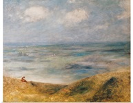View of the Sea, Guernsey (oil on canvas)