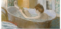 Woman in her Bath, Sponging her Leg, c.1883 (pastel on paper)