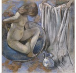 Woman in the Tub, 1884 (pastel on paper)