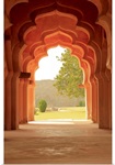 Arches of Lotus Temple, Hampi, Karnataka, India.