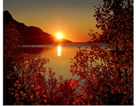 Sunset in Ersfjordbotn.