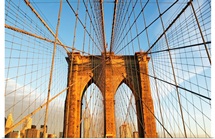 USA, New York State, New York City, Span of Brooklyn Bridge