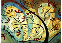 Follow The Wind 175 - Whimsical Contemporary Artwork