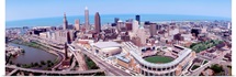 Aerial Jacobs Field Cleveland OH
