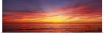 Sunset over a sea, Gulf of Mexico, Venice Beach, Venice, Florida