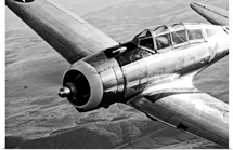 A Republic AT 12 Guardsman aircraft in flight