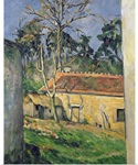 Farmyard at Auvers, c.1879 80 (oil on canvas)