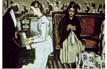 Girl at the Piano (Overture to Tannhauser), 1868 69 (oil on canvas)