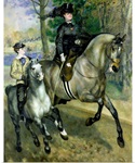 Horsewoman in the Bois de Boulogne, 1873 (oil on canvas)