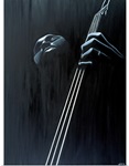 In a Groove (oil on canvas)