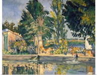 Jas de Bouffan, the pool, c.1876 (oil on canvas)