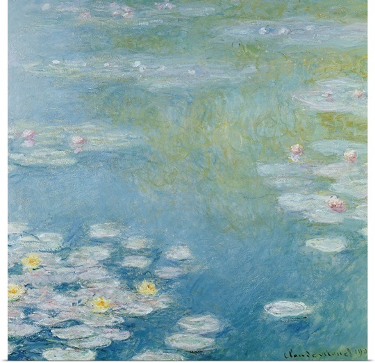 Nympheas at Giverny, 1908 (oil on canvas)