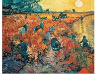 Red Vineyards at Arles, 1888 (oil on canvas)