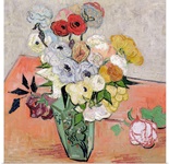 Roses and Anemones, 1890 (oil on canvas)